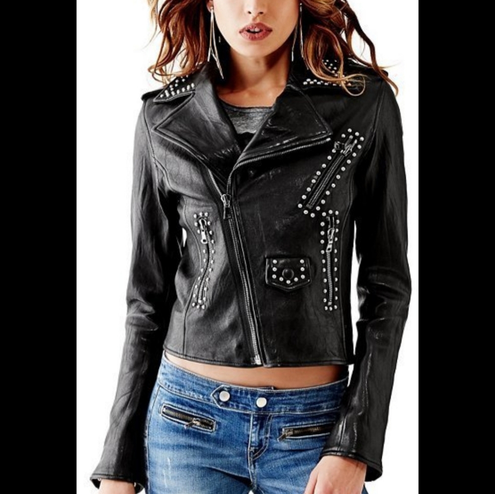 Guess leather jacket
